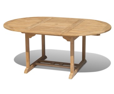 Bali Teak Extending Table and 6 Recliner Chairs Set