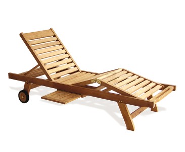 Luxury Teak Sun Lounger