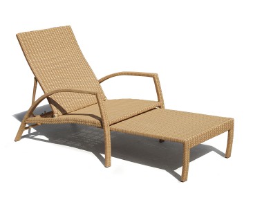 Monaco Outdoor Rattan Sun Lounger