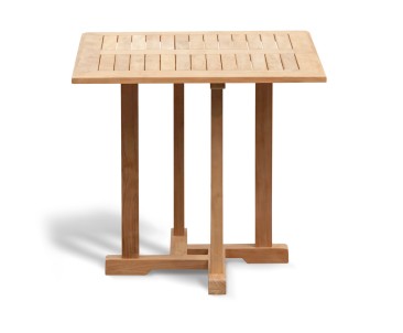 Canfield 2 Seater Square Garden Table 0.8m with St. Tropez Stacking Chairs