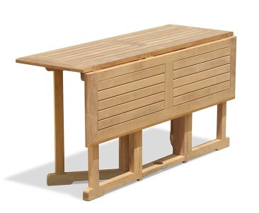Shelley Rectangular Gateleg Folding Garden Table & Chairs