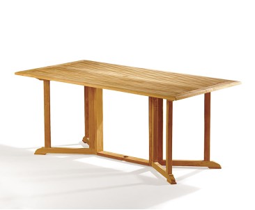 Shelley Rectangular Gateleg Folding Garden Table & Chairs