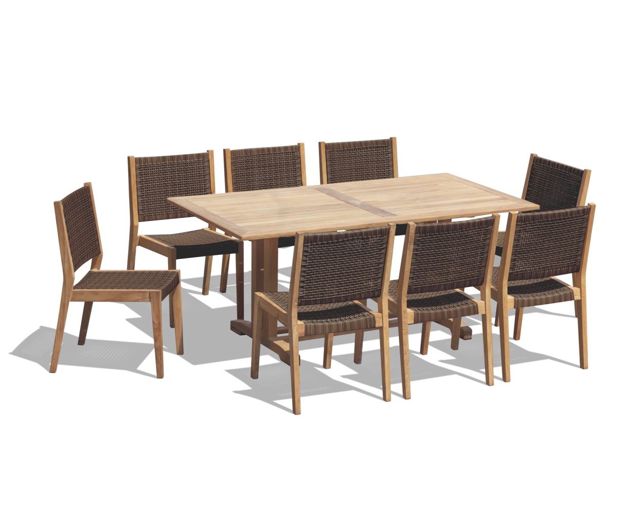 Belgrave 180cm Table and 8 Sora Chairs Set