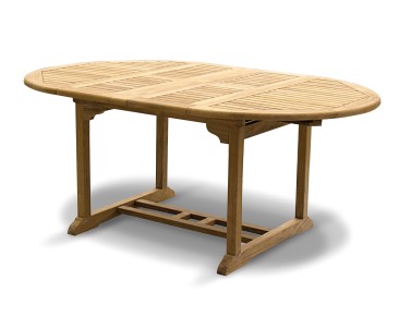 Bali 6 Seater Extending Garden Table and Reclining Chairs Set