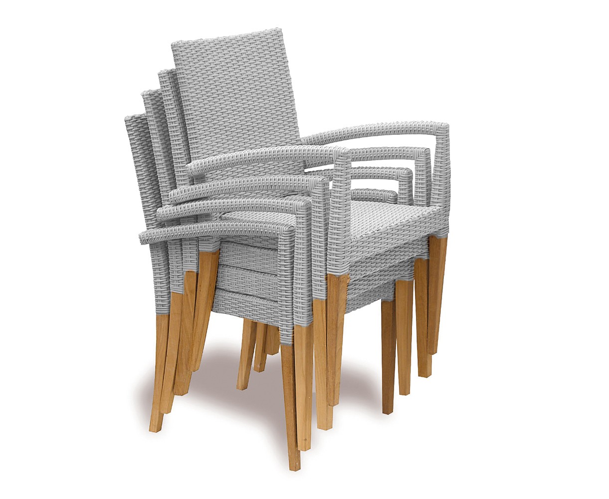 8 Seater Patio Set with Cadogan Table 2.25m & St. Tropez Stacking Chairs