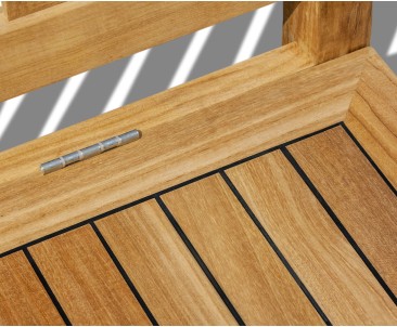 1.2m Teak Windsor Storage Bench