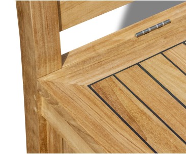 1.2m Teak Windsor Storage Bench