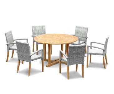 St Tropez Rattan 6 Seater Dining Set