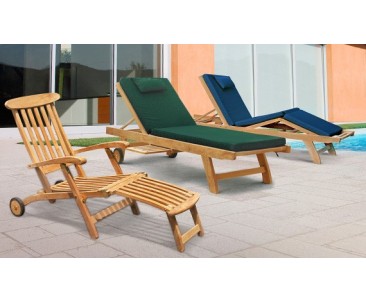 Garden Sun Loungers | Wooden Sun Loungers | Wooden Deck Chairs
