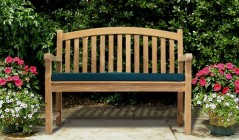 Curved Garden Benches | Teak Banana Benches | Peanut Benches