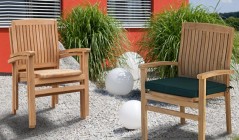 Teak Stackable Dining Chairs | Garden Stacking Chairs