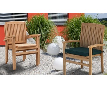 Teak Stackable Dining Chairs | Garden Stacking Chairs
