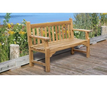 Teak Patio Benches | Public Seating Benches