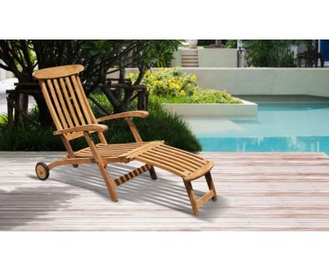 Folding Garden Deck Chairs | Reclining Sun Chairs