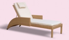 Indoor Loungers | Teak and Rattan Sun Loungers