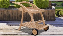 Teak Serving Trolleys | Wooden Drinks Trolleys