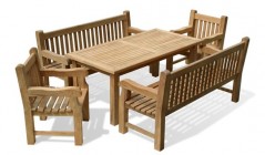 Outdoor Table and Benches | Dining Sets with Benches