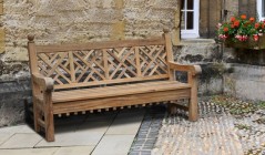 Decorative Chinoiserie Styled Chippendale Benches | Lattice Bench