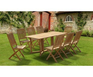 Gateleg Dining Table and Chair Sets | Folding Garden Dining Sets