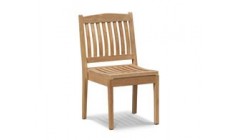 Wooden Side Chairs | Teak & Rattan Garden Dining Chairs
