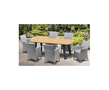 Teak & Metal Dining Sets