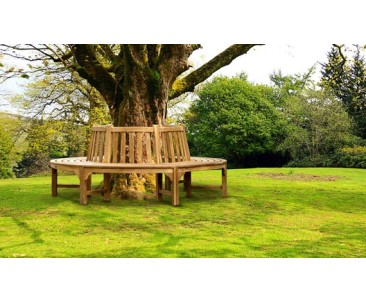 Round Benches | Teak Circular Tree Bench | Half Tree Bench