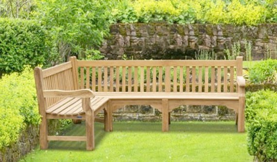Teak Corner Benches