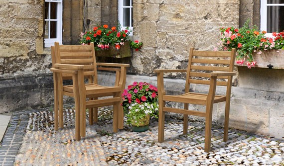 Yale Teak Garden Chairs