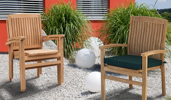 Teak Stacking Chairs