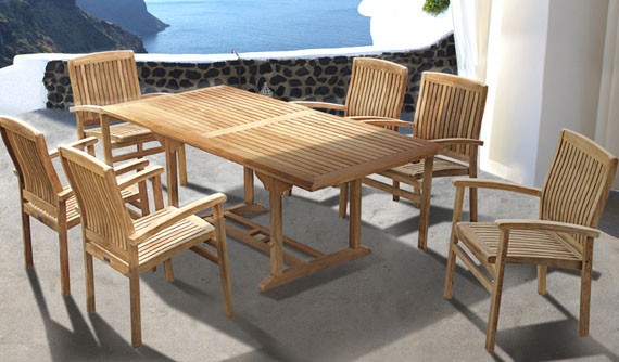 Canterbury Teak Dining Bench Sets