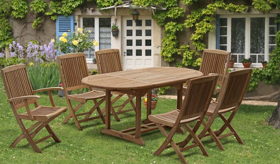 Extendable Teak Dining Table Sets