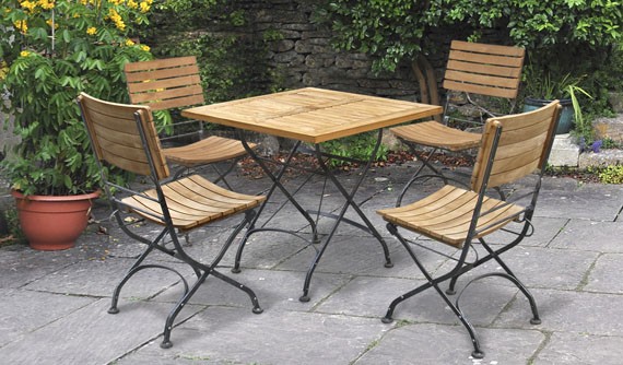 Square Hardwood Garden Table Sets