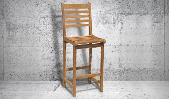 Teak Outdoor Bar Chairs
