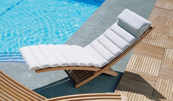 Chelsea Folding Teak Loungers