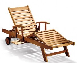 Garden Deck Chairs | Teak Sun Loungers 