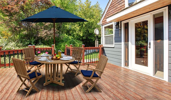 Small Hardwood Outdoor Dining Sets