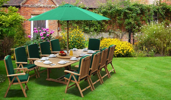 Extra Large Teak Outdoor Dining Sets