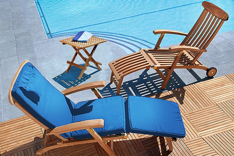 Free Folding Table with Selected Sun Loungers and Adirondack Chairs