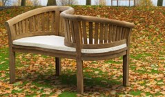 Teak Banana Benches and Chairs