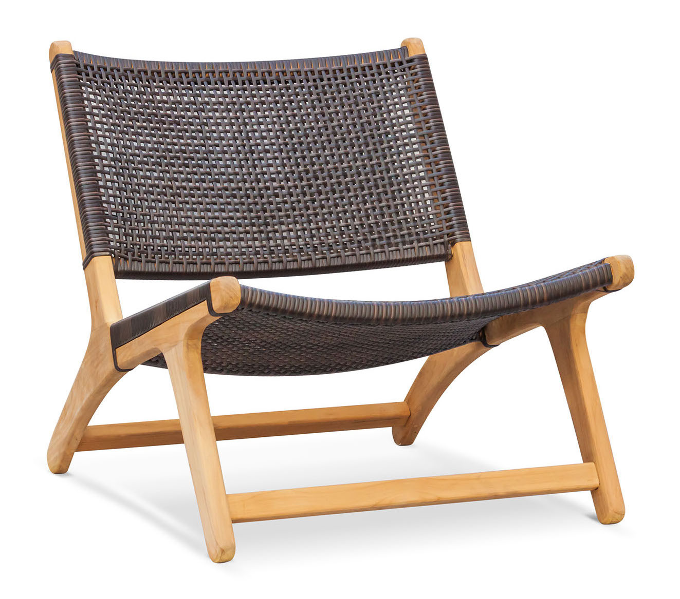 Amalfi Teak & Rattan Lounge Chairs