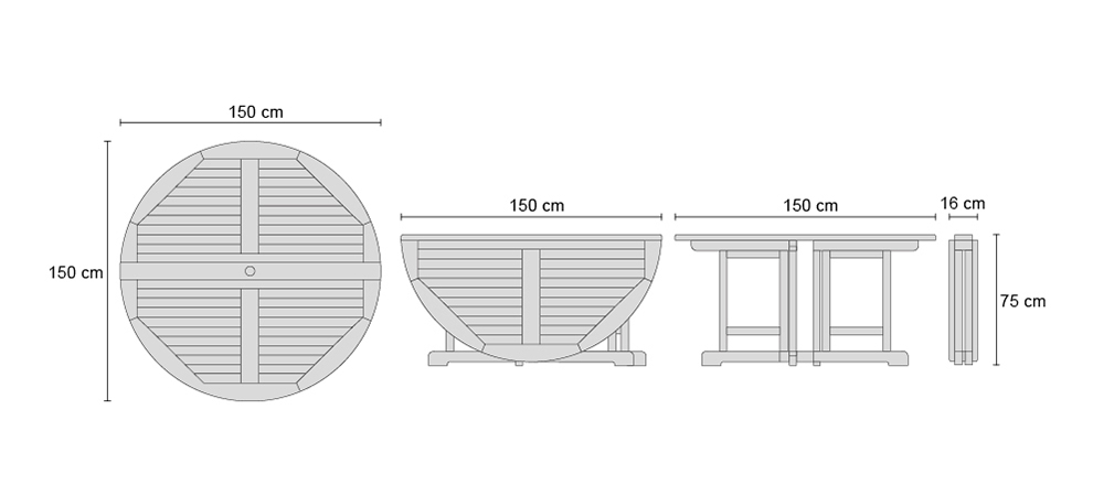 drop leaf garden table