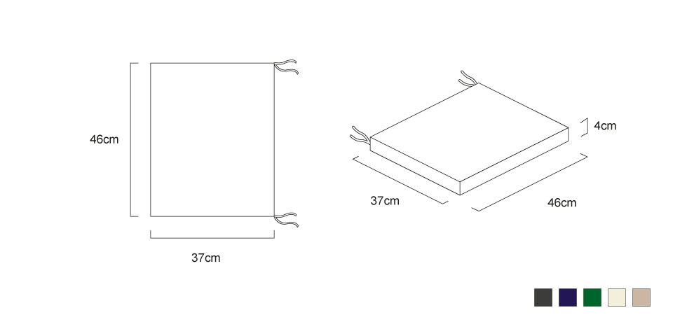 Folding Outdoor Chair Cushion