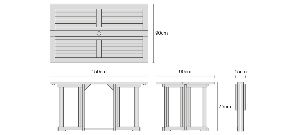 teak table