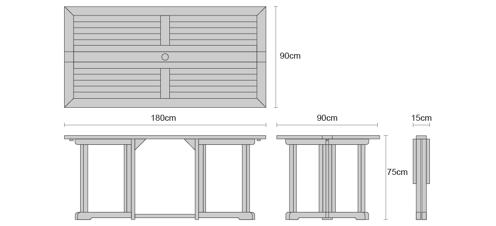 teak table