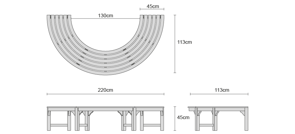 teak tree seat