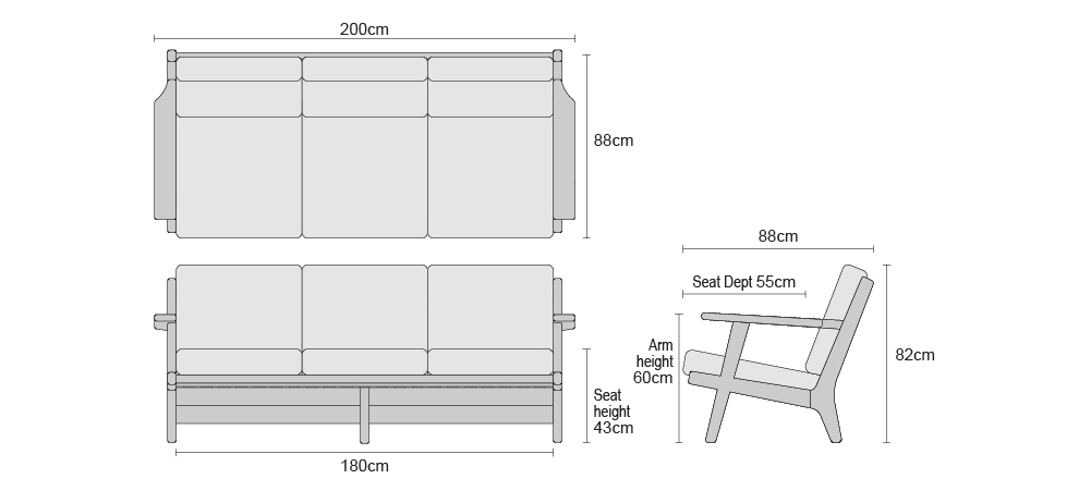 deep seated garden bench