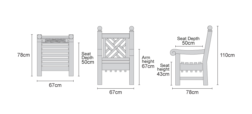 teak garden chair