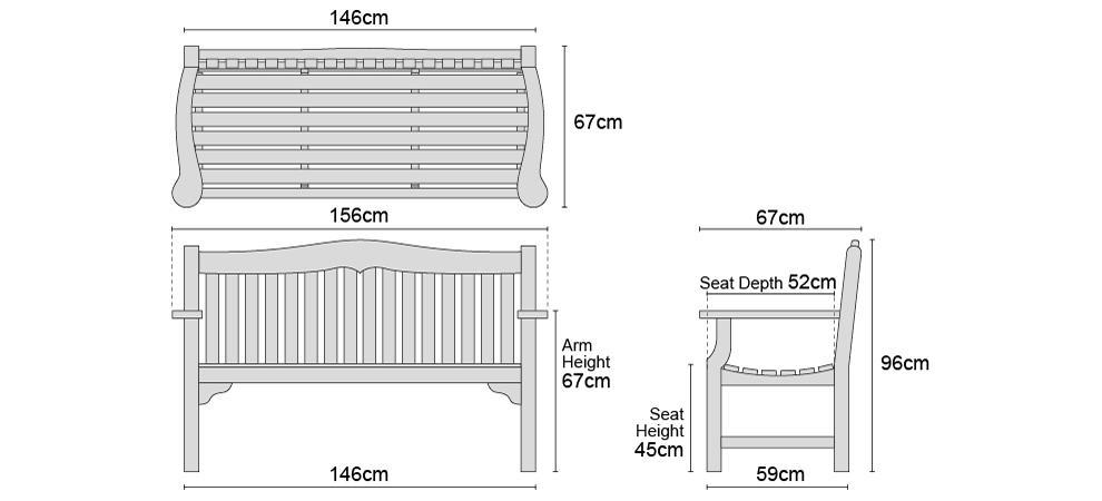 rose garden bench