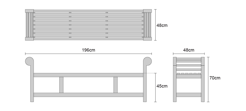backless bench