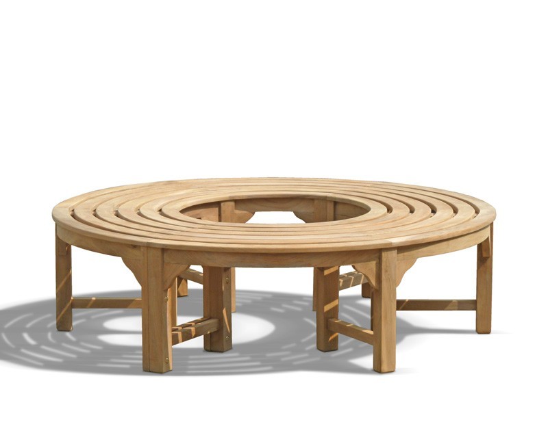 teak circular tree bench